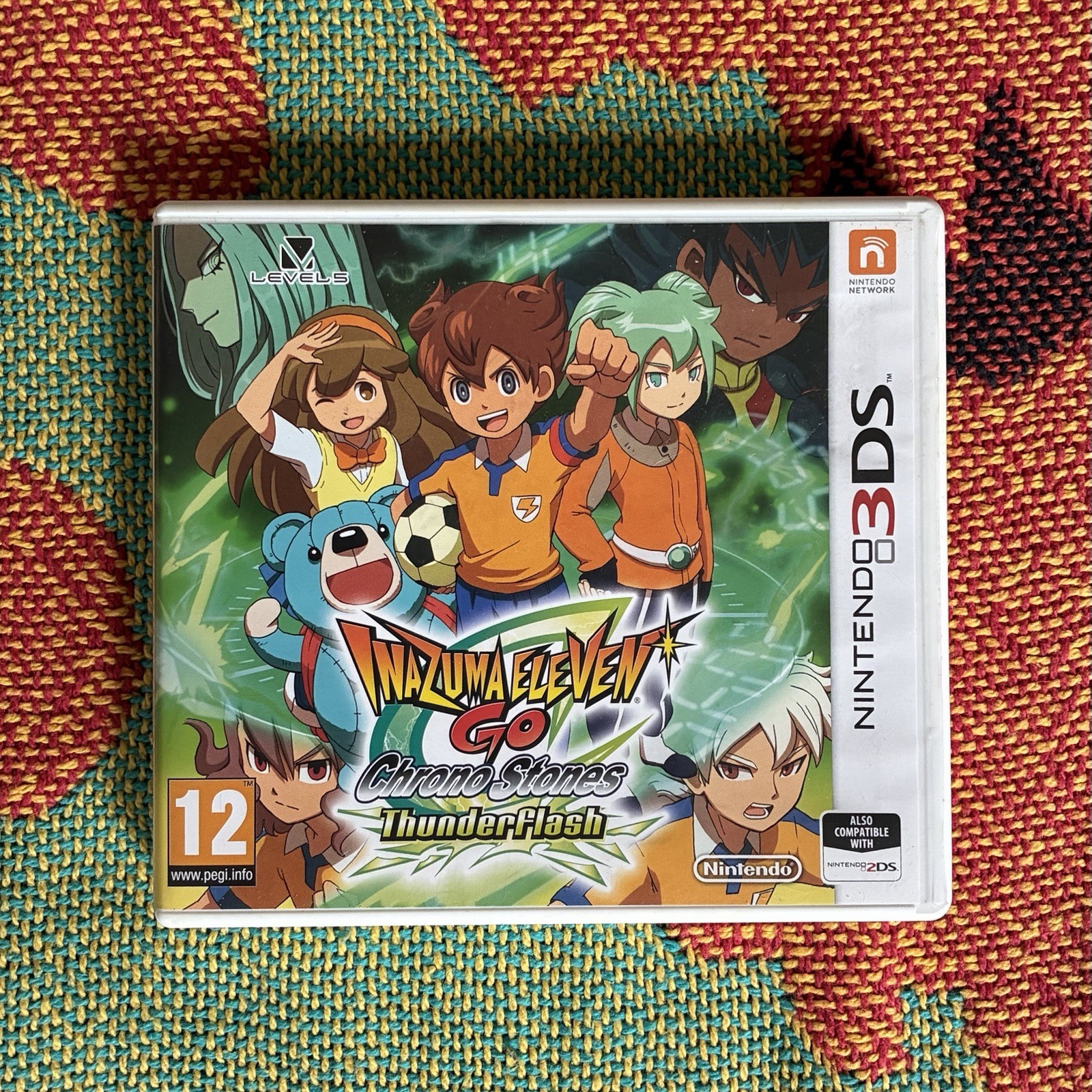 Inazima Eleven Go Chrono Stones Thunderflash Nintendo 3DS Game PAL RARE