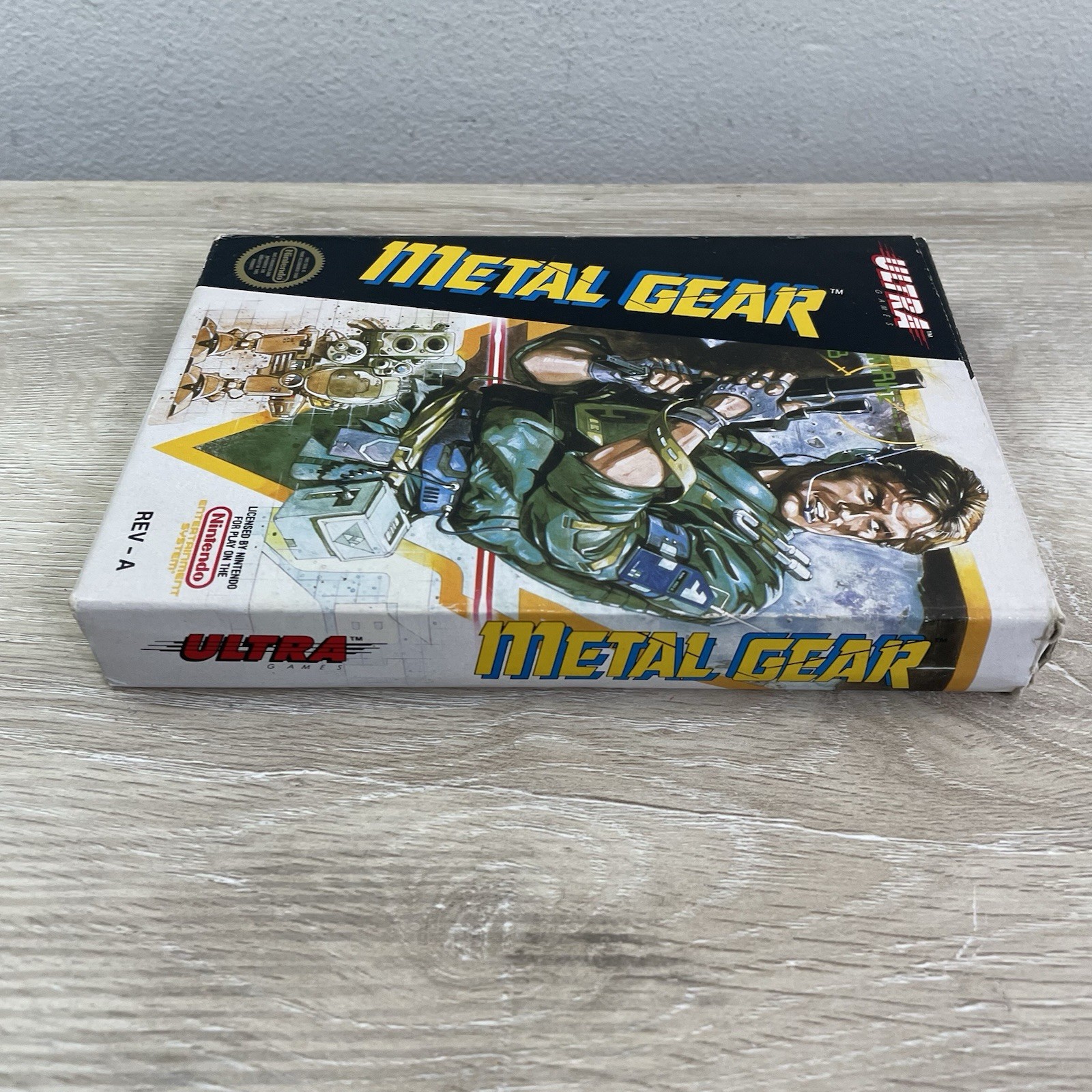 Metal Gear (Nintendo NES, 1988) Complete CIB Game w/ Box Manual Map Authentic