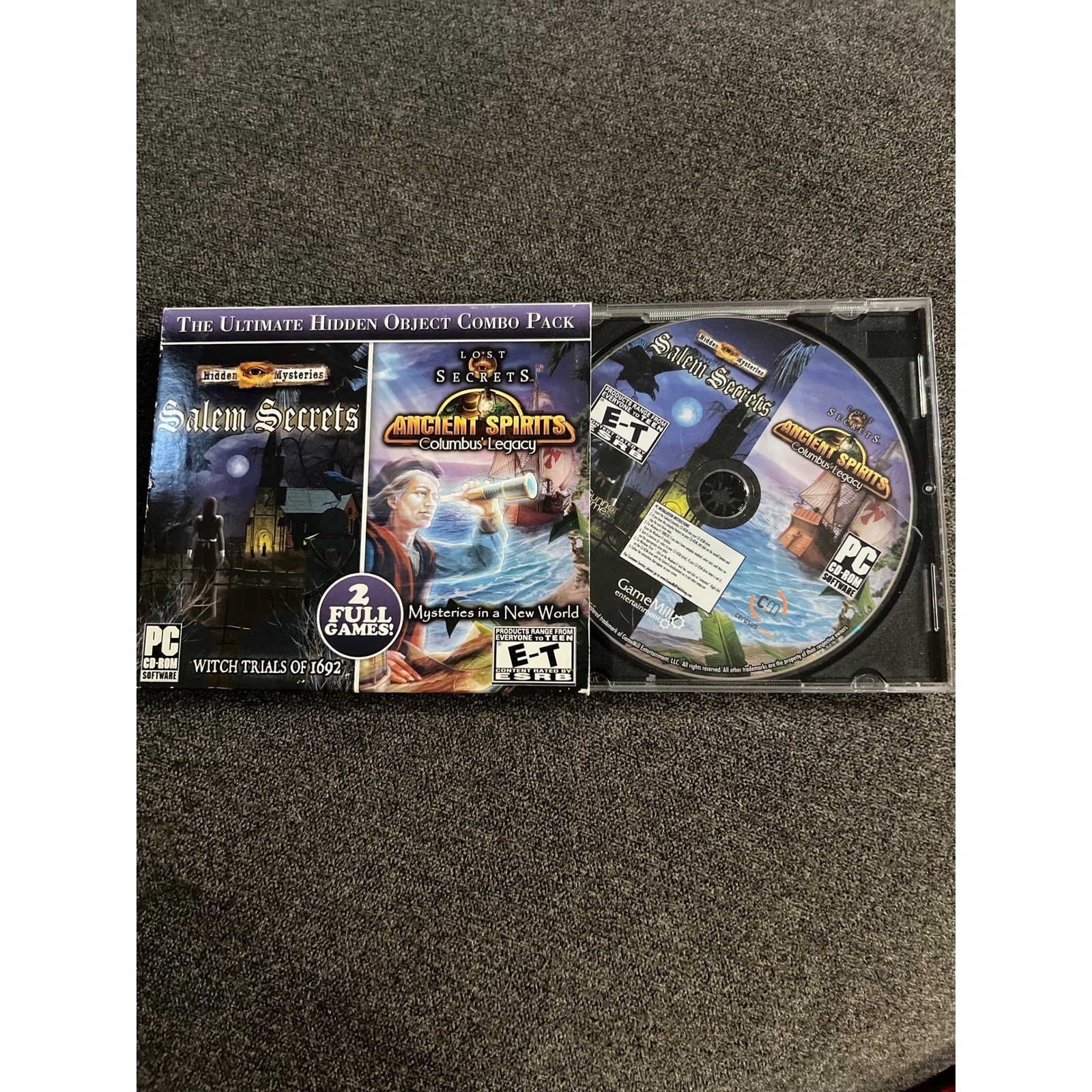 GameMill PC Hidden Object Combo Pack Salem Secrets Ancient Spirits 2 Full Games