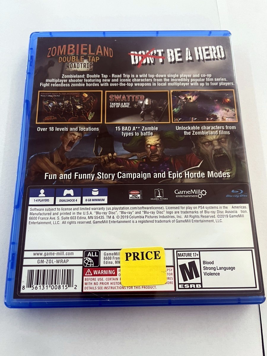 Zombieland: Double Tap – Roadtrip, GameMill, PlayStation 4 Game Ps4