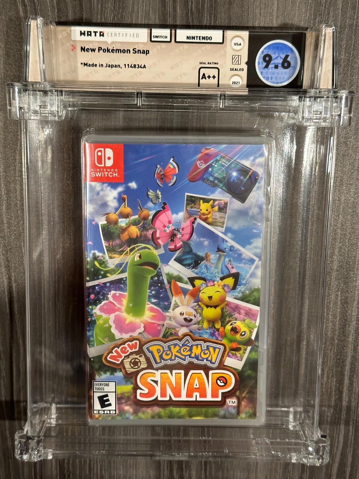 New Pokemon Snap Nintendo Switch, New and Sealed GRADED WATA 9.6/A++