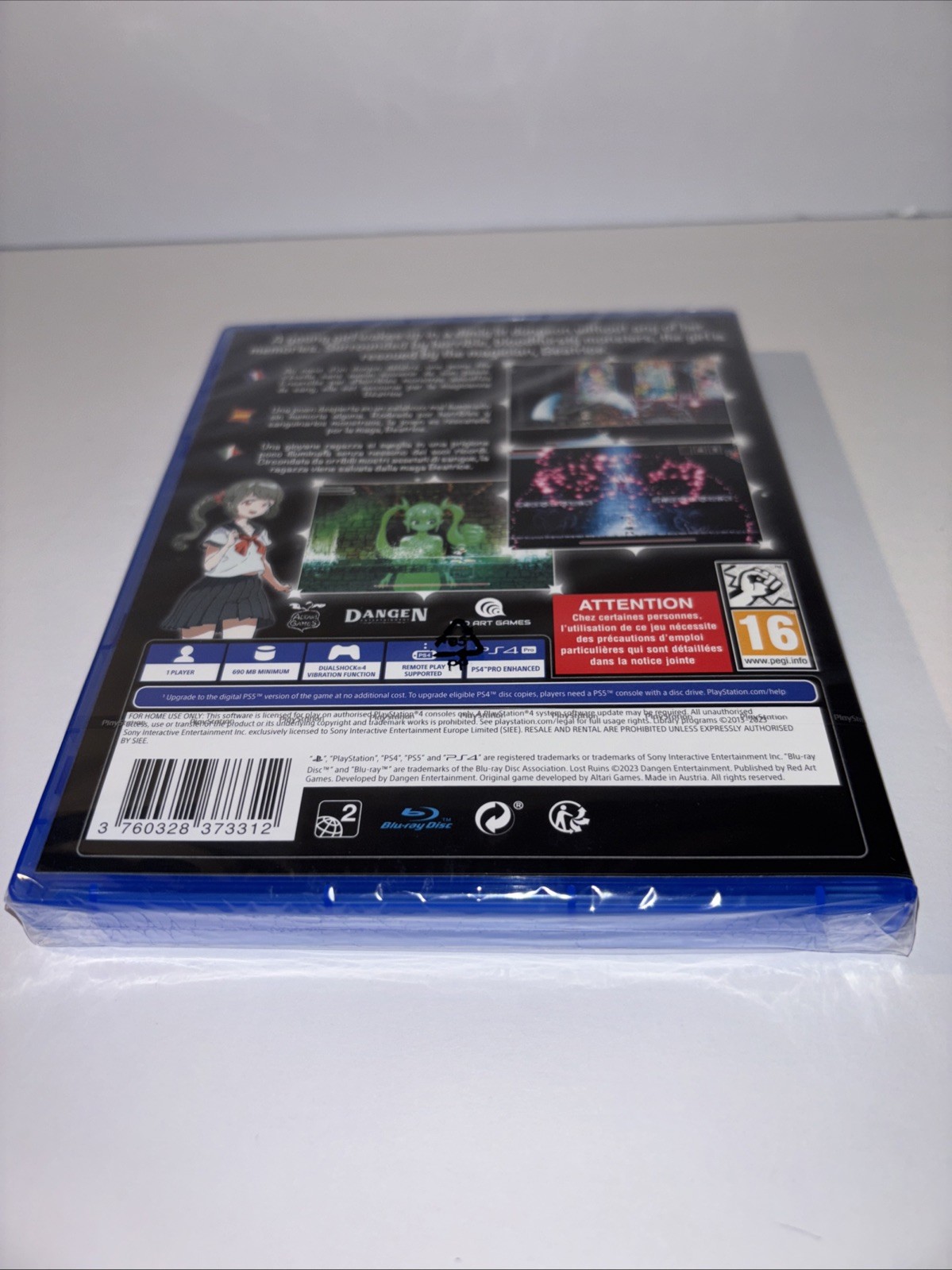 BRAND NEW LOST RUINS PS4 RED ART GAMES USA SELLER PEGI 16 PLAYSTATION 4