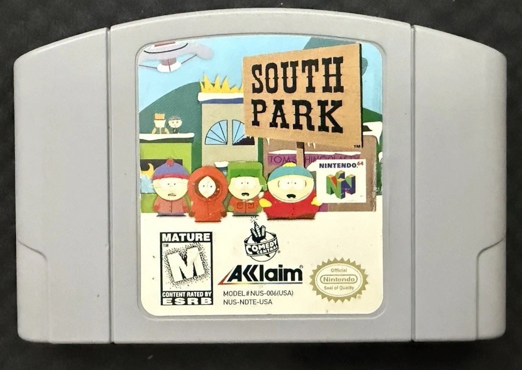 South Park (Nintendo 64 N64) Video Game Cartridge Acclaim NTSC Tested Authentic
