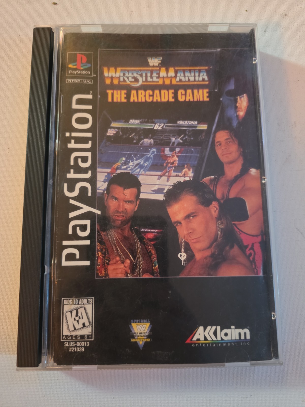 WWF WrestleMania Arcade Game Long Box With Manual Tested Working