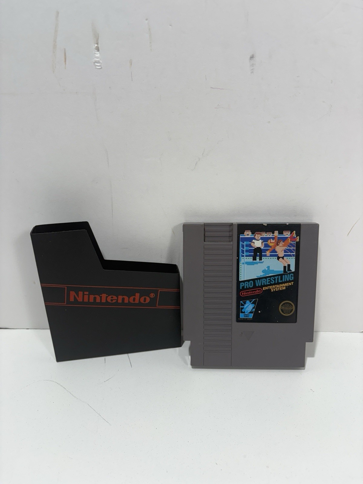 Pro Wrestling NES Nintendo Cartridge & Original Nintendo Sleeve Rare