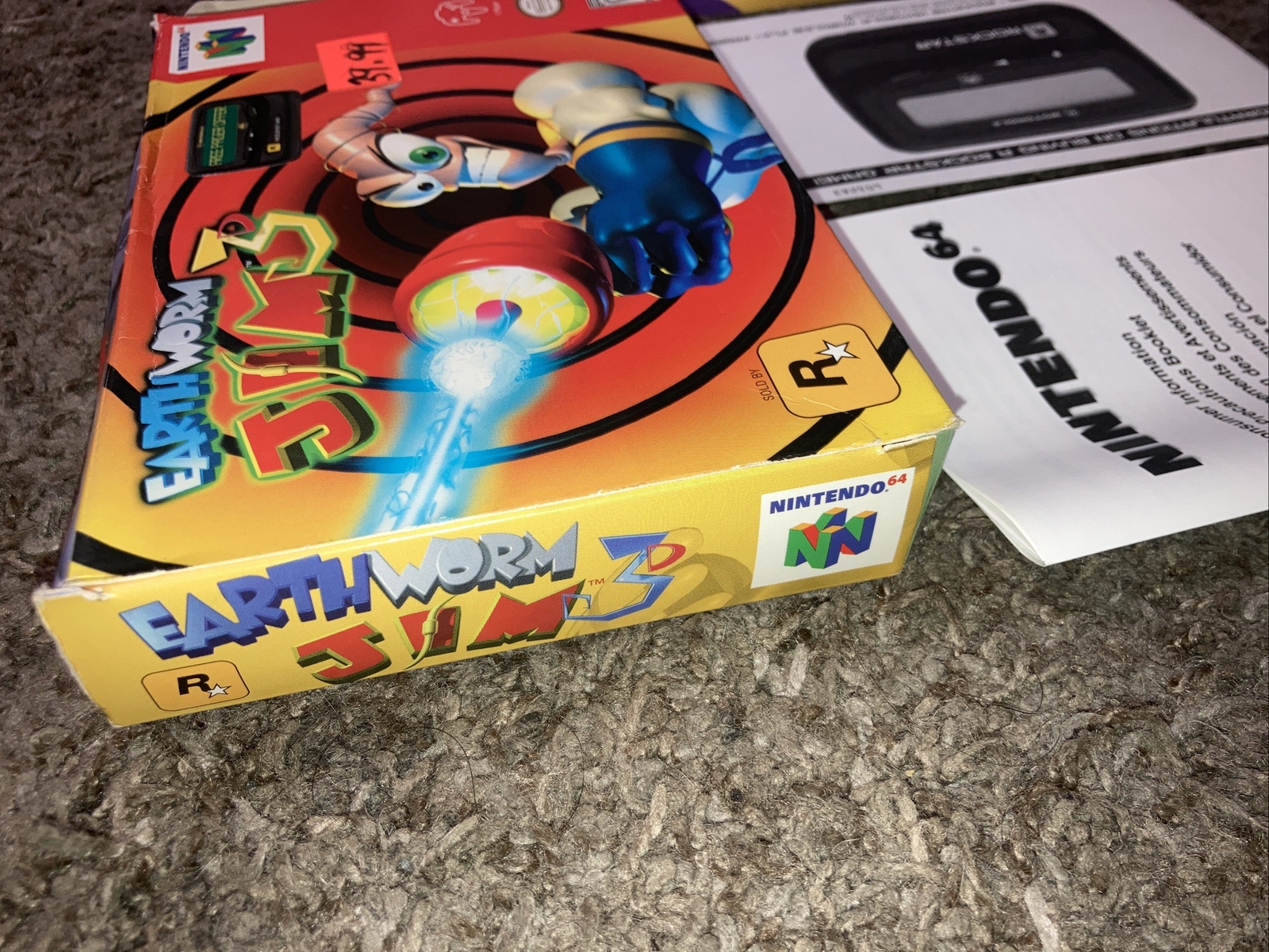 Earthworm Jim 3D Nintendo 64 N64 CIB Complete W Manual Authentic Game cartridge