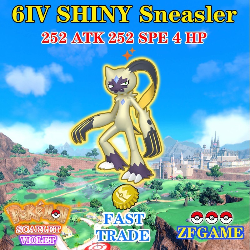 ✨POKEMON 6IV SHINY Sneasler + EVS🚀SCARLET and VIOLET✨Online delivery⚡ENG