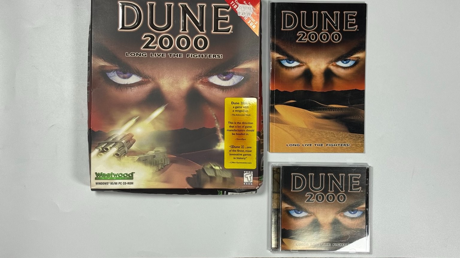 Dune 2000 PC CD-ROM Video Game Westwood Studios RTS Big Box CIB