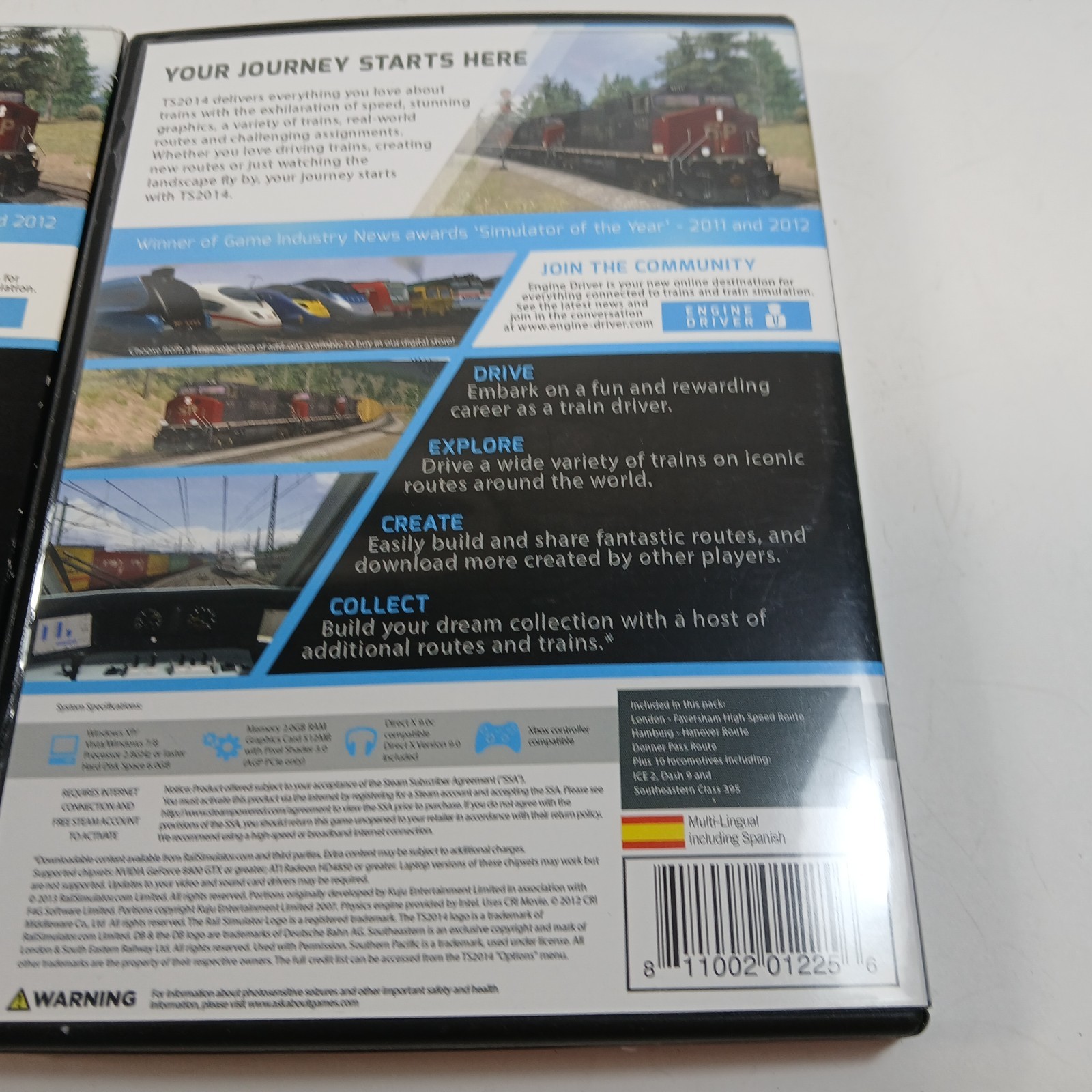 Train Simulator 2014 PC Tri Synergy PC DVD ROM Rated E