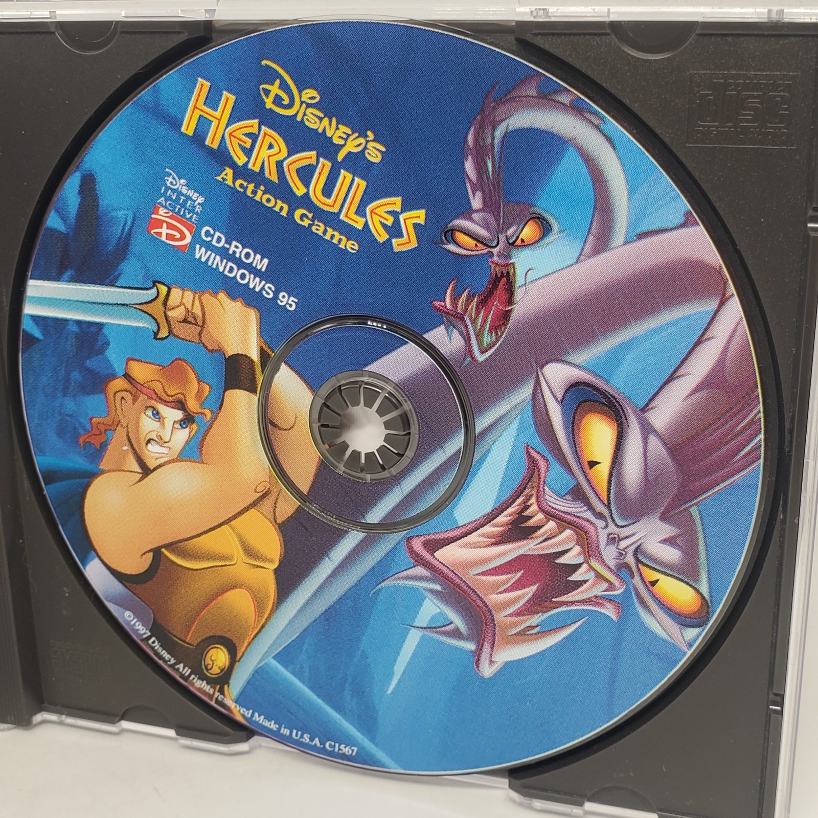 Hercules Disney Interactive PC CD-ROM Windows 95 Game CIB Good Condition