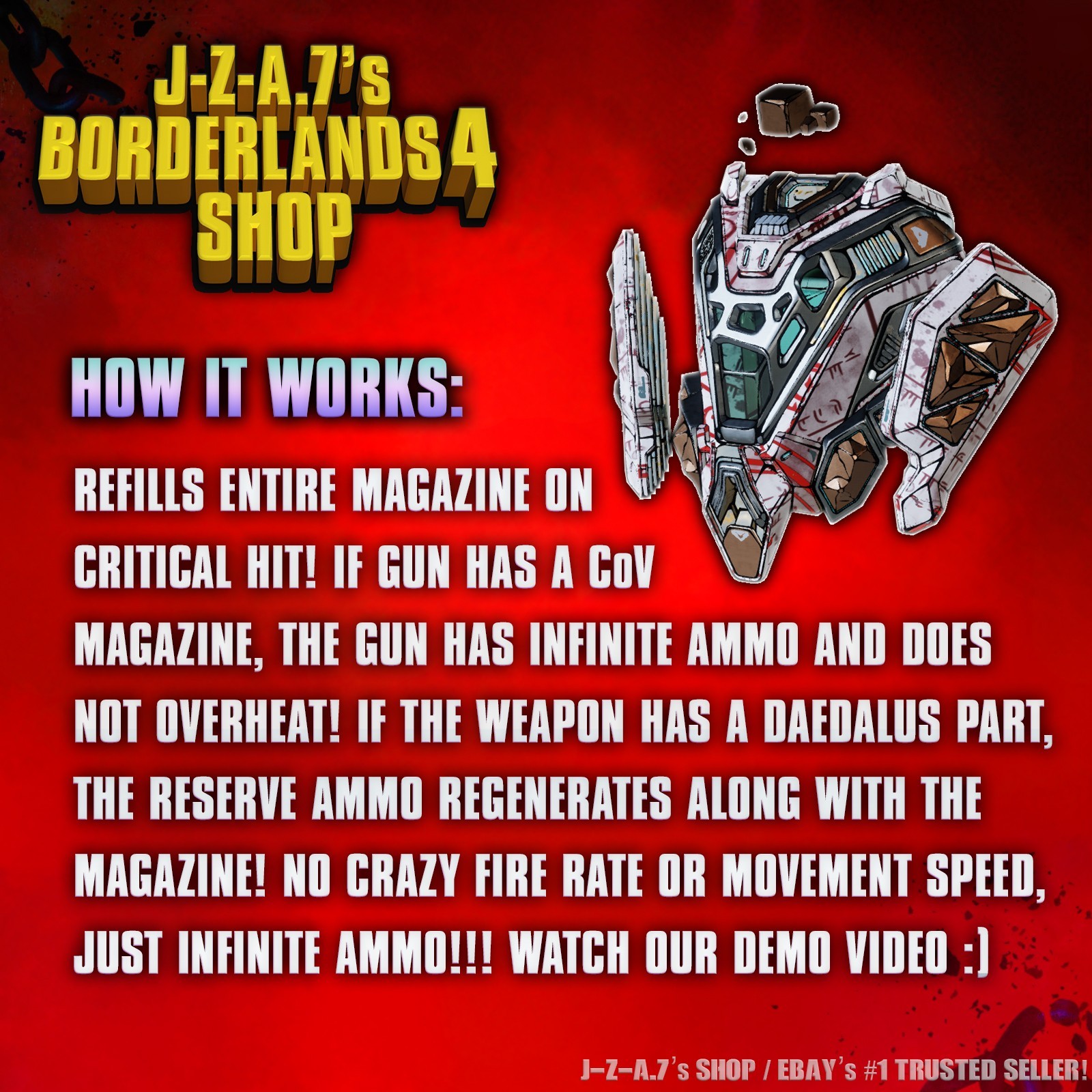 Borderlands 4✨ MODDED LVL ONE 20M CAP INFINITE AMMO SHIELD BL4 GEAR ✅PC-PS-XBOX✨