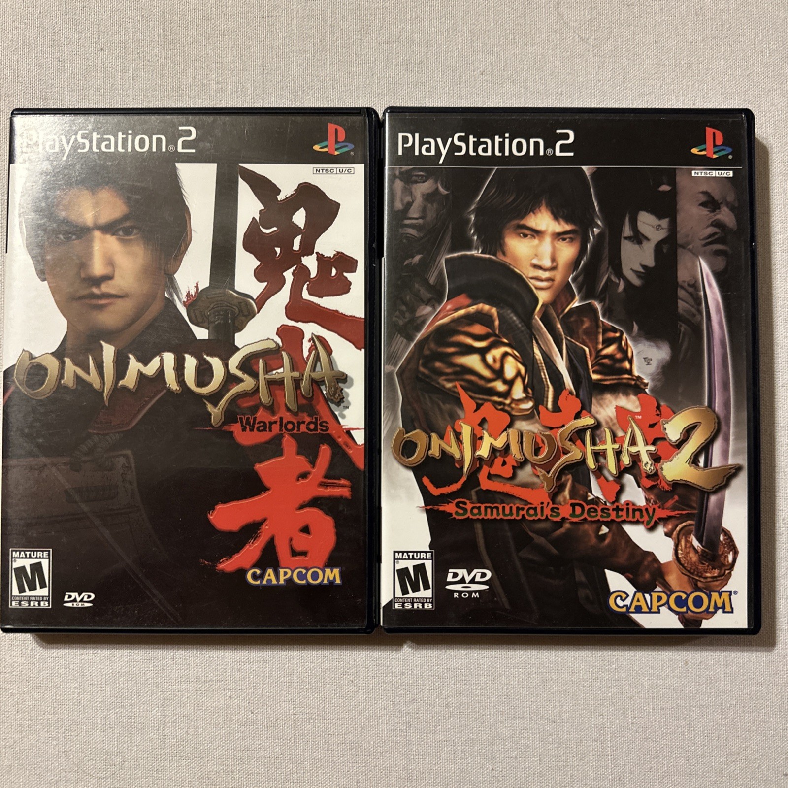 Sony PS2 Onimusha Warlords & Onimusha 2 Samurai’s Destiny CIB