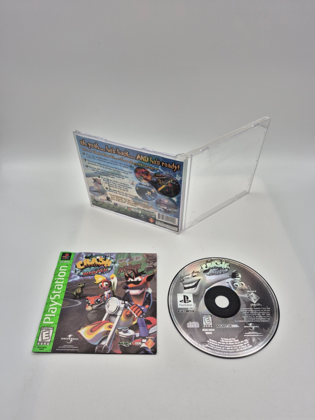 Crash Bandicoot 3: Warped (Sony PlayStation 1 PS1) CIB Complete Tested Working