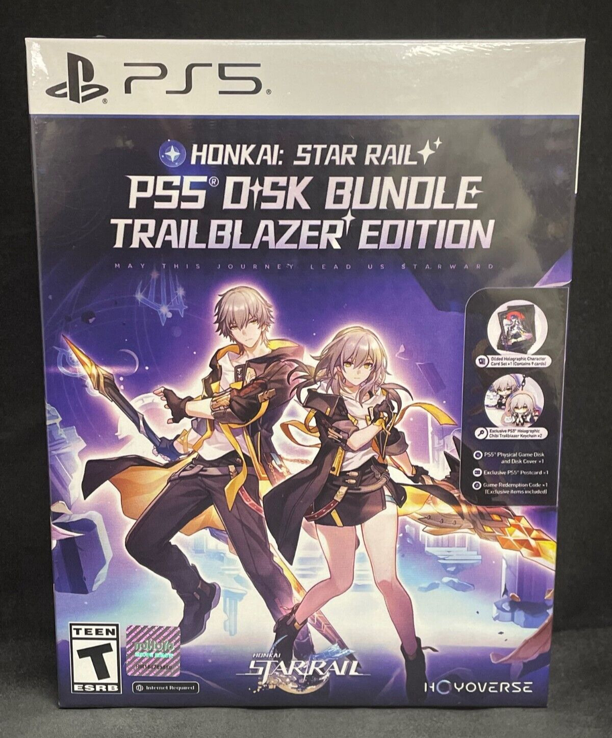 Honkai: Star Rail Trailblazer Edition (Keychain & Holographic Cards) (PS5) NEW