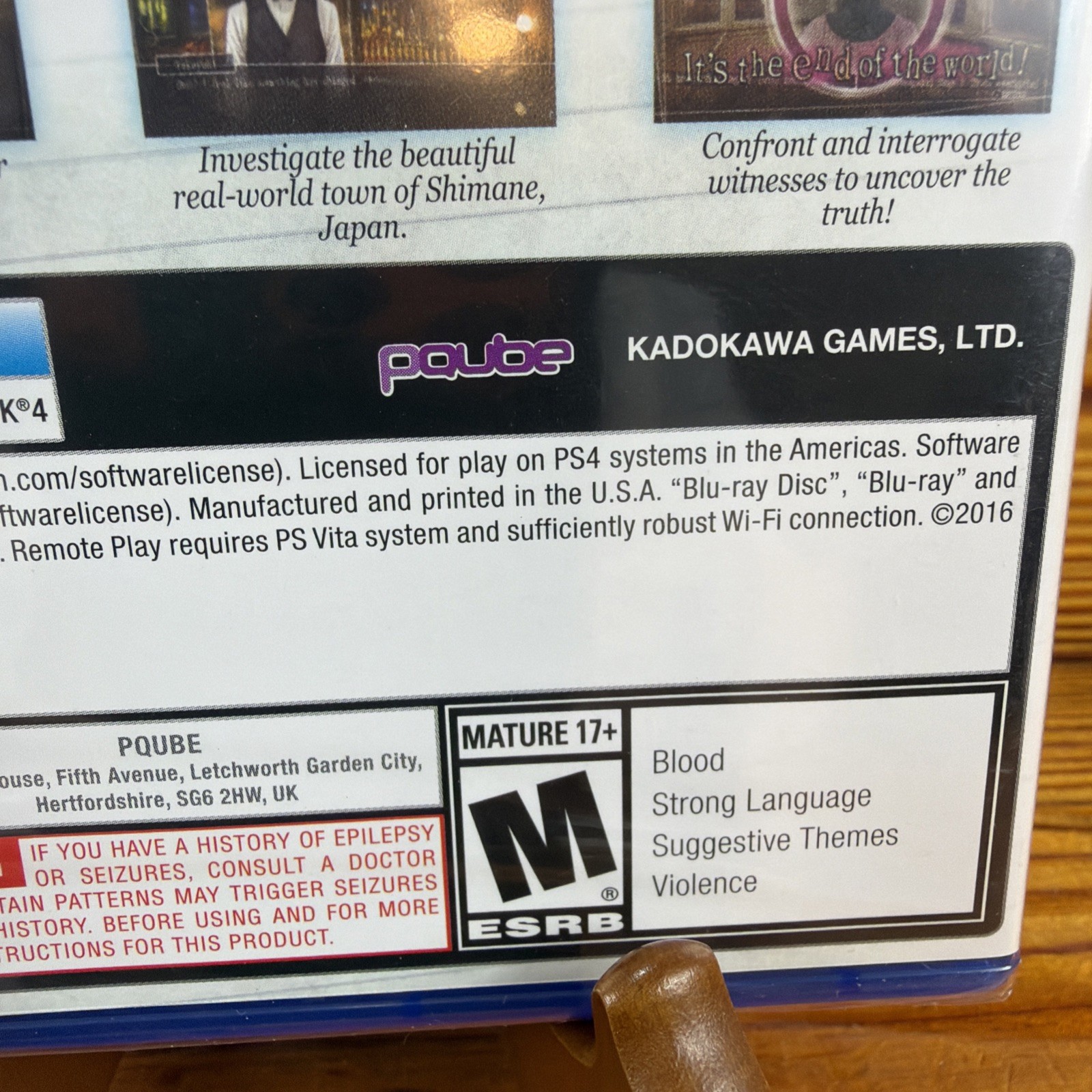 Root Letter (Sony PlayStation 4, 2016) PS4 – New – Sealed