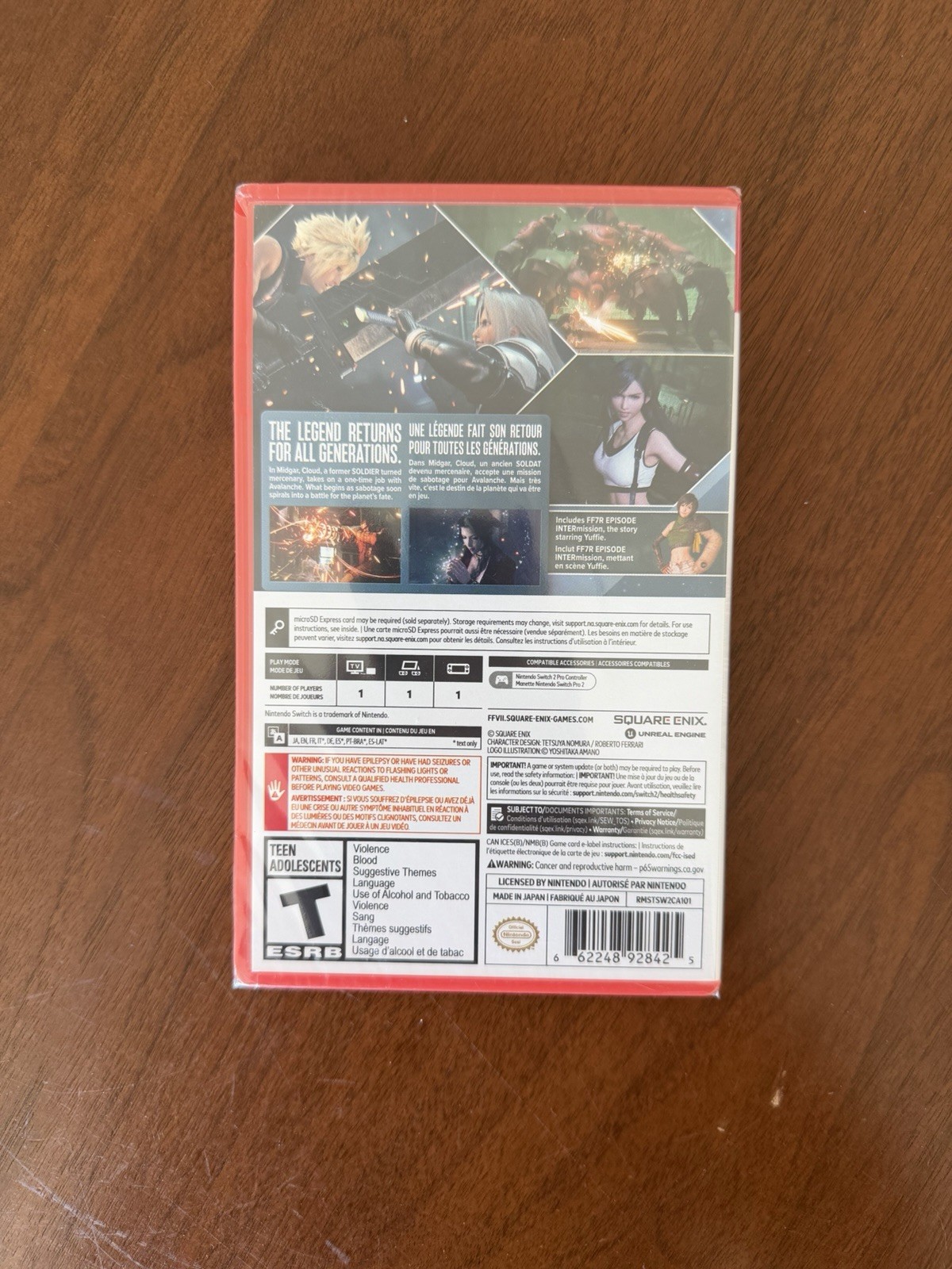 Final Fantasy VII Remake Integrade Nintendo Switch 2