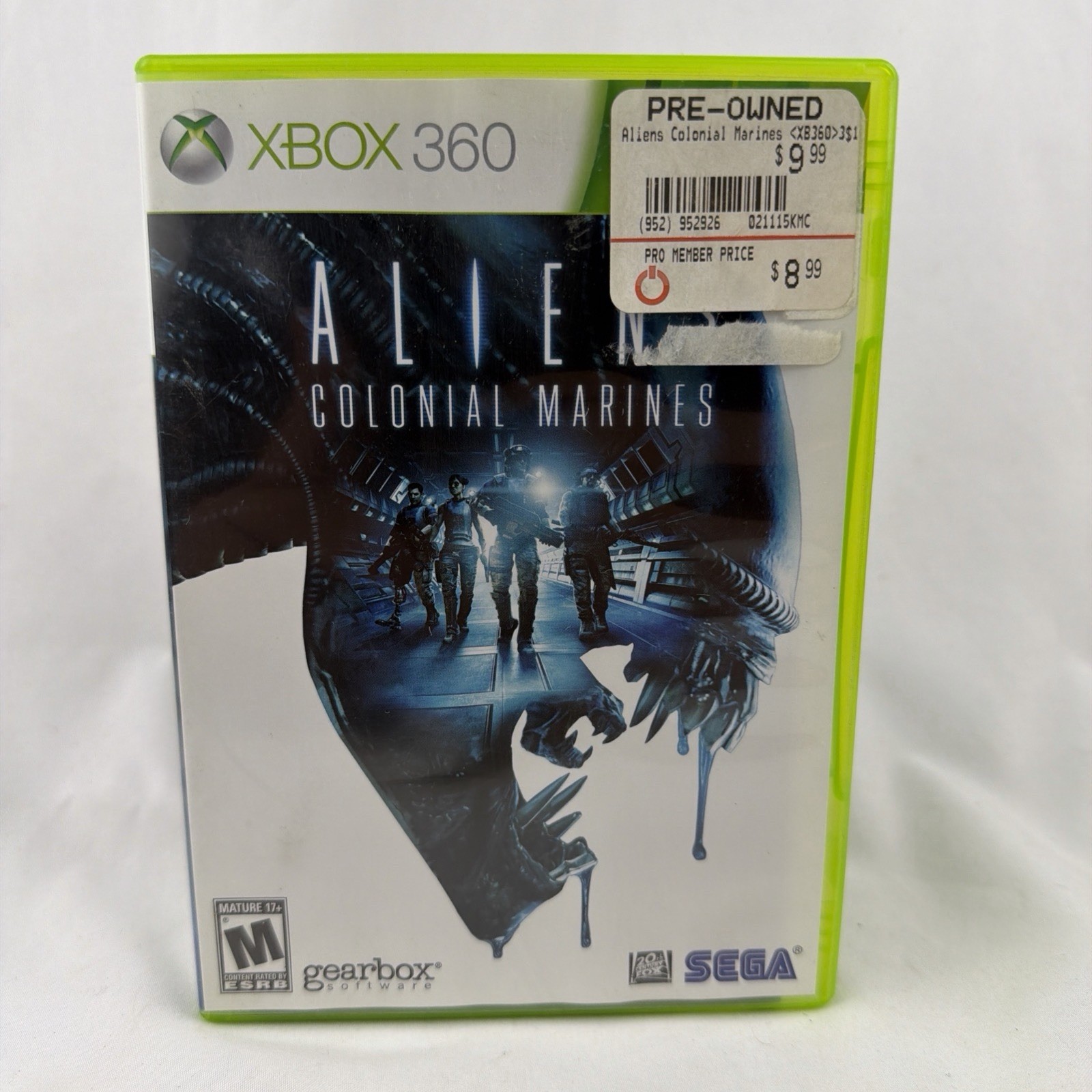 Aliens Colonial Marines For Xbox 360 Complete In Box (CIB) Tested And Working