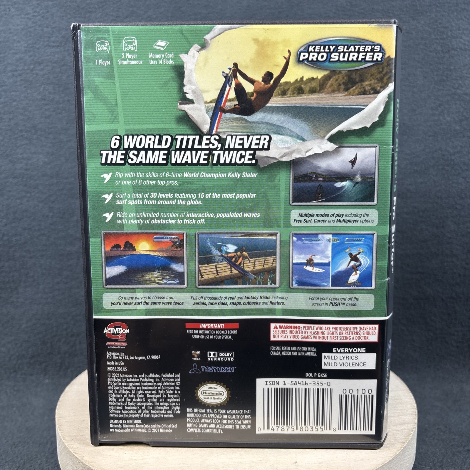 Nintendo GameCube – Kelly Slater’s Pro Surfer – No Manual – Refurbished, VG
