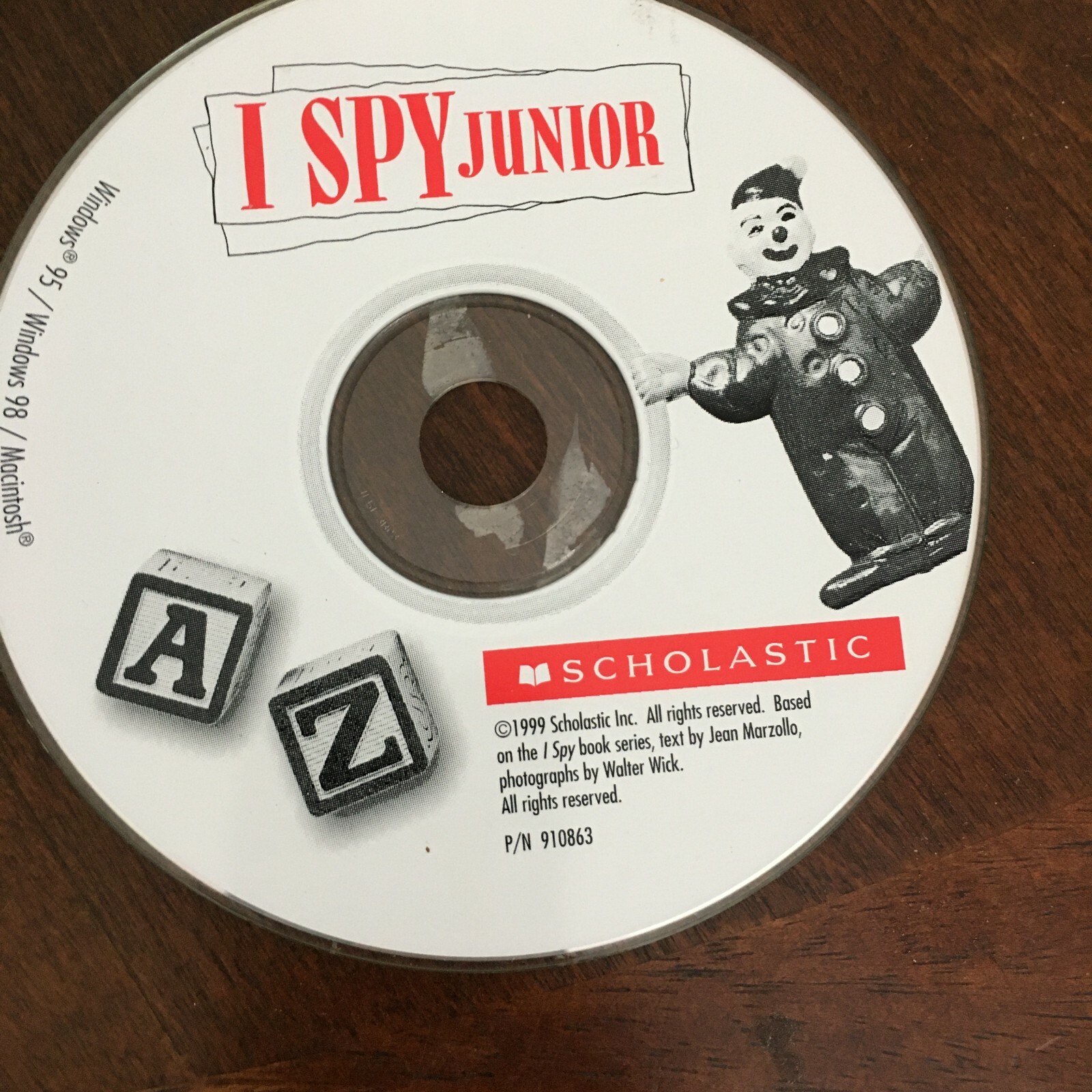 I Spy Junior PC & MAC CD-ROM Scholastic 1999