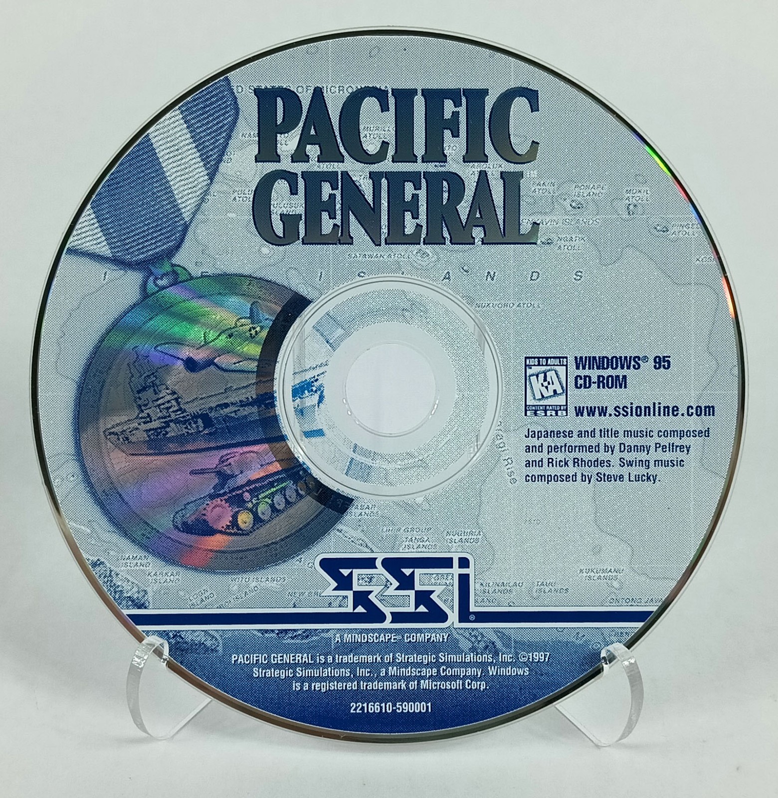 Pacific General (PC CD-ROM, 1997) SSI – Disc Only