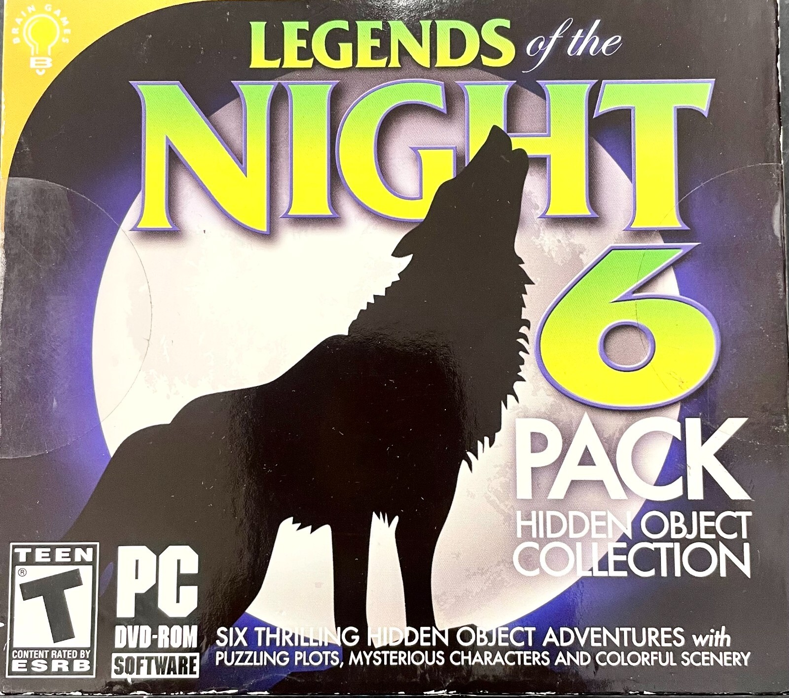 Legends of the Night ~ 6 Pack Hidden Object Collection PC Games Brain Puzzles