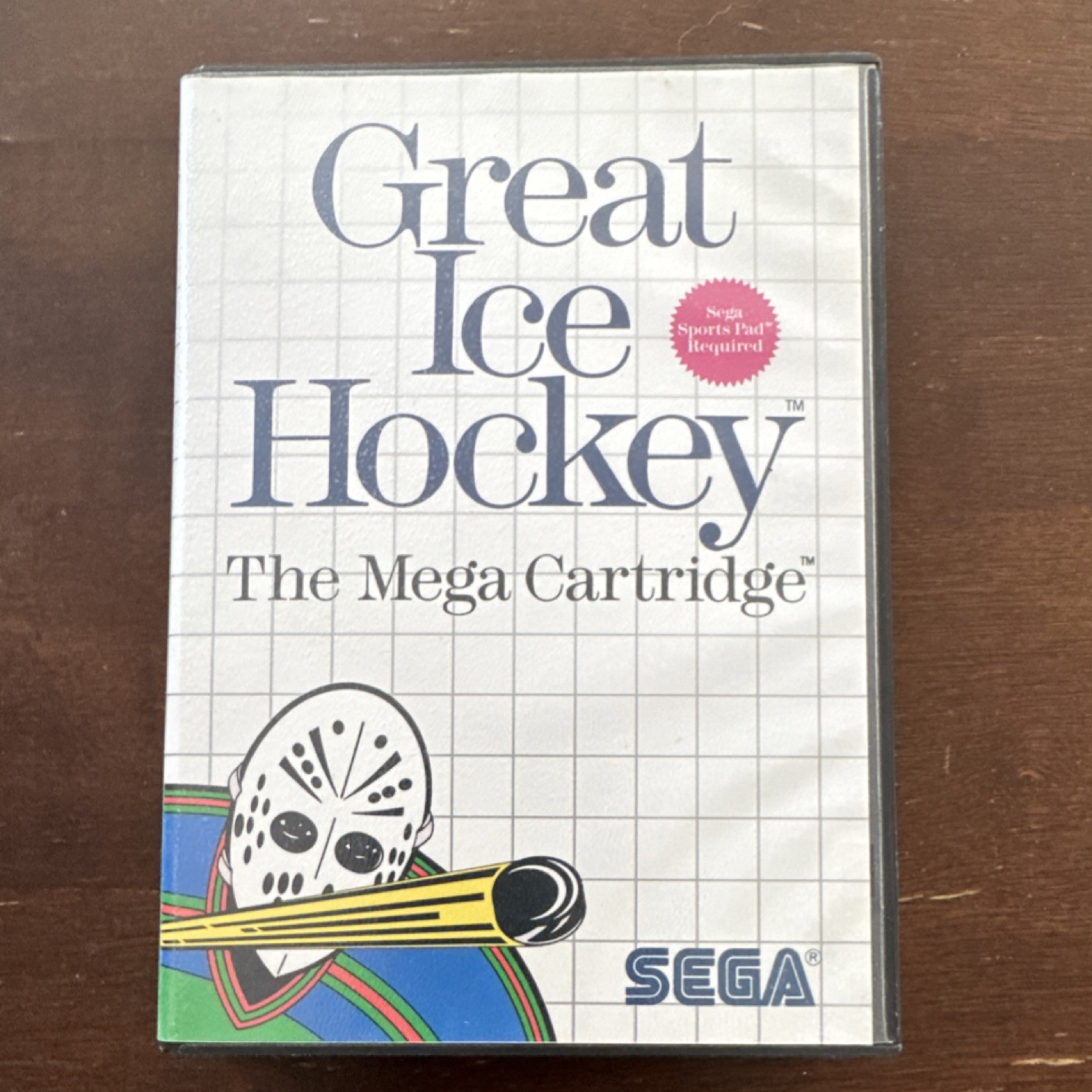 SEGA Great Ice Hockey Mega Cartridge Sega Master System 1986 Sports Pad Required