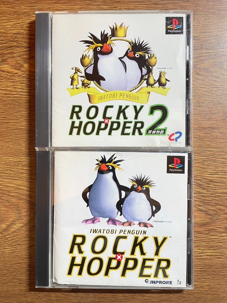 SONY PLAYSTATION PS JAPAN ROCKY HOPPER 1 &2 SET