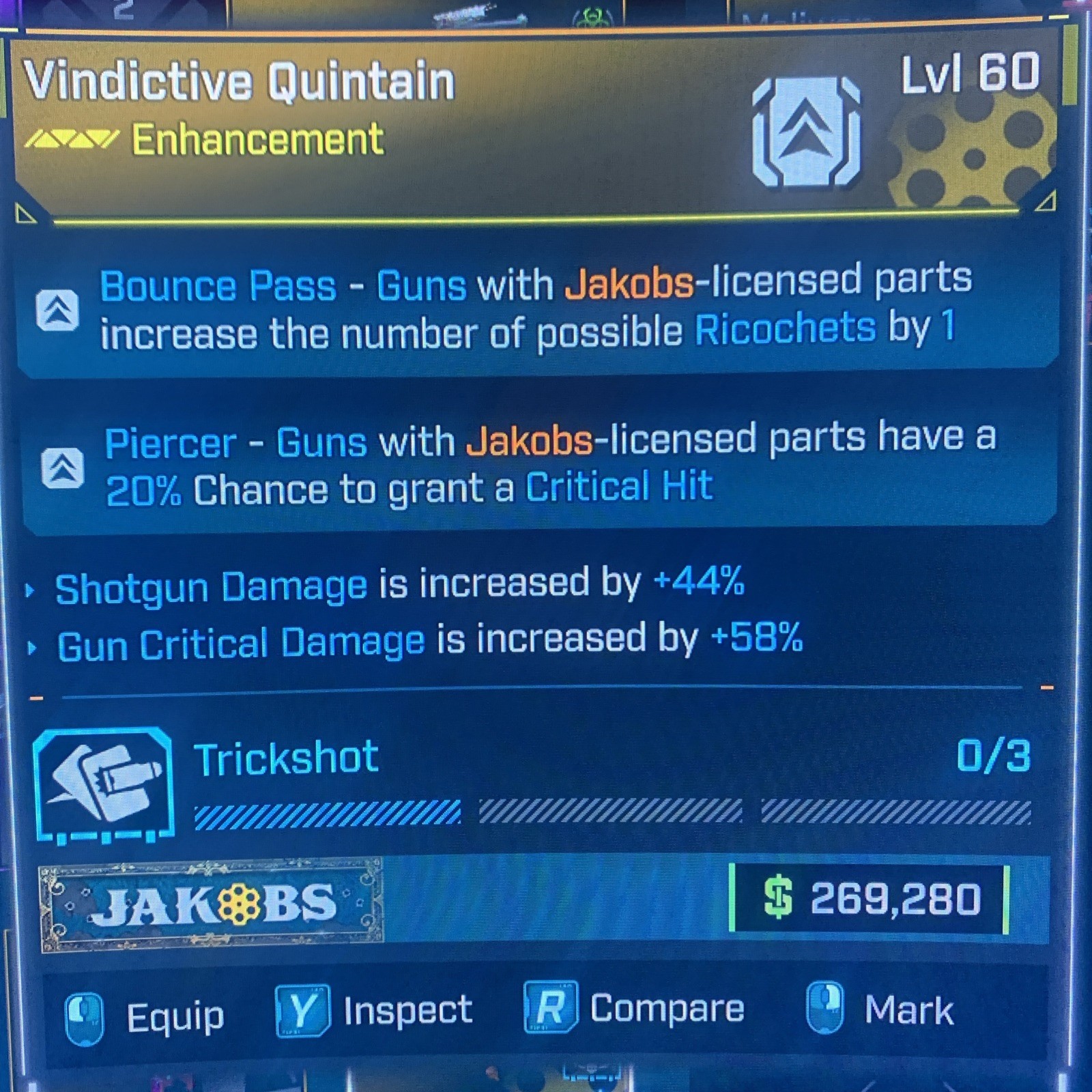 Borderlands 4⭐️LVL 60 JAKOBS LEGENDARY ENHANCEMENT CRIT+SHOTGUN⭐️All PLATFORM