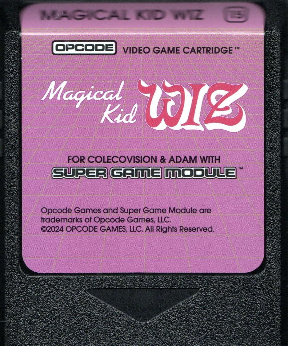 MAGICAL KID WIZ for Colecovision ADAM Cartridge. 2024 NEW – ”SGM REQUIRED”