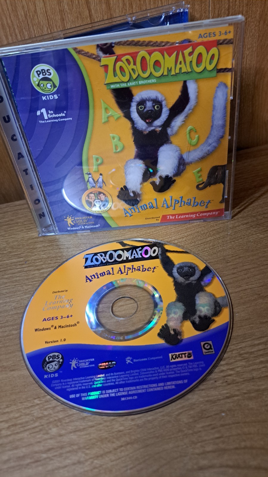 Video Game PC Zoboomafoo Animal Alphabet Discover animal A to Z