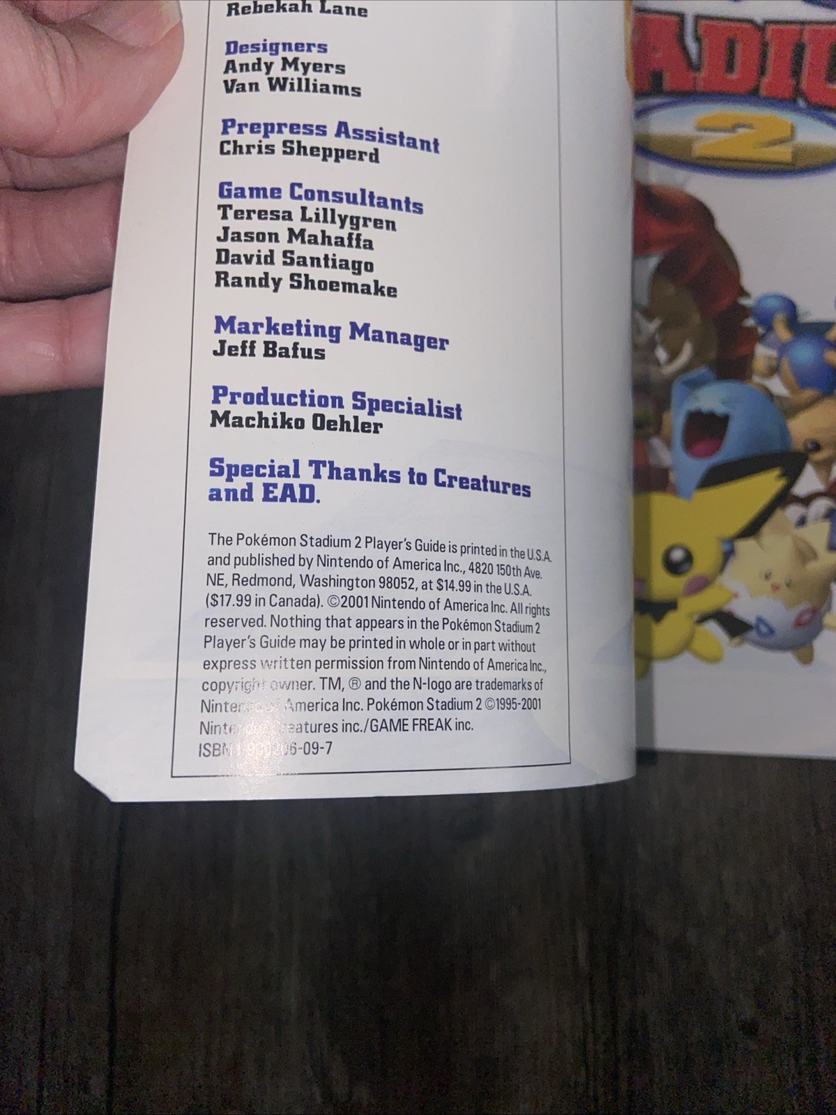 Pokemon Stadium 2 Bundle Nintendo 64 Game & Guide 2001