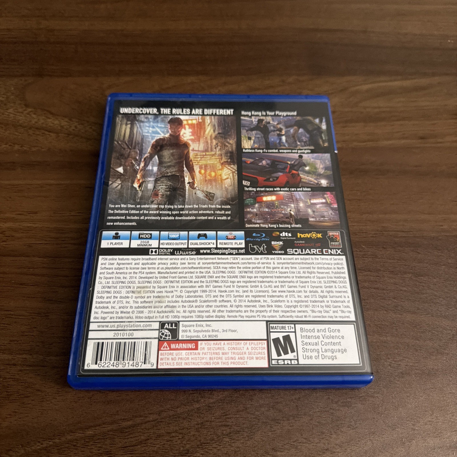 Sleeping Dogs Definitive Edition – Sony PlayStation 4 PS4 – Tested Working