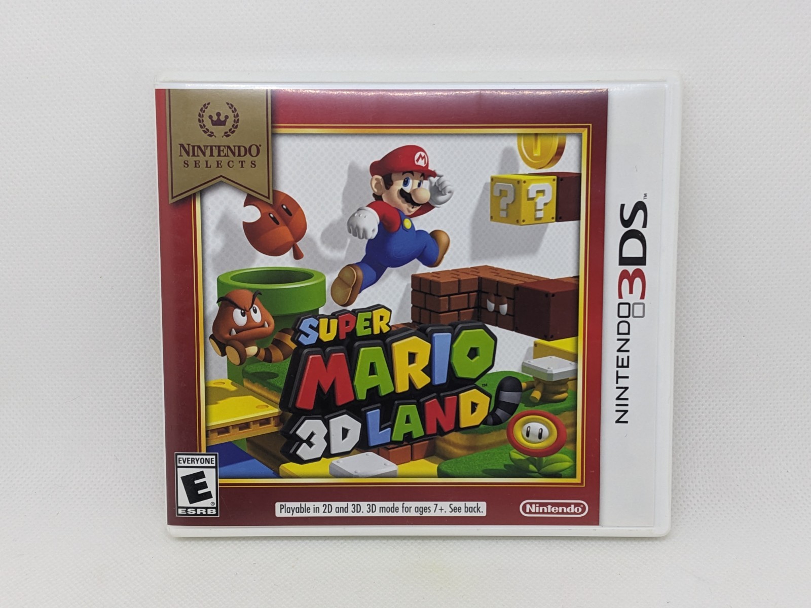 Super Mario 3D Land (Nintendo 3DS, 2018) Selects Edition CIB *Missing Cart Label