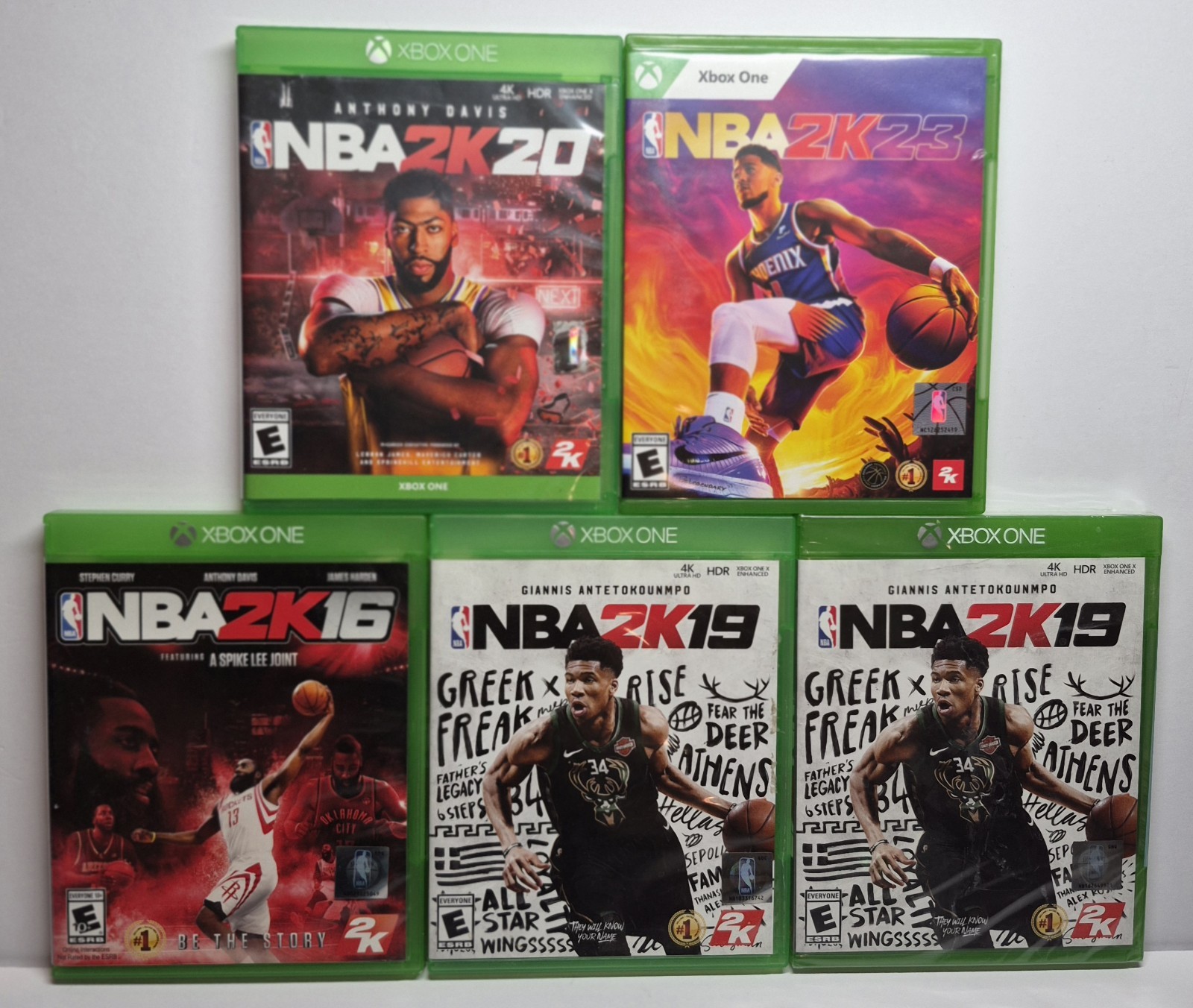 *1 sealed game, tested + working* NBA 2K bundle XBOX ONE ( 16, 19, 20, 23 )