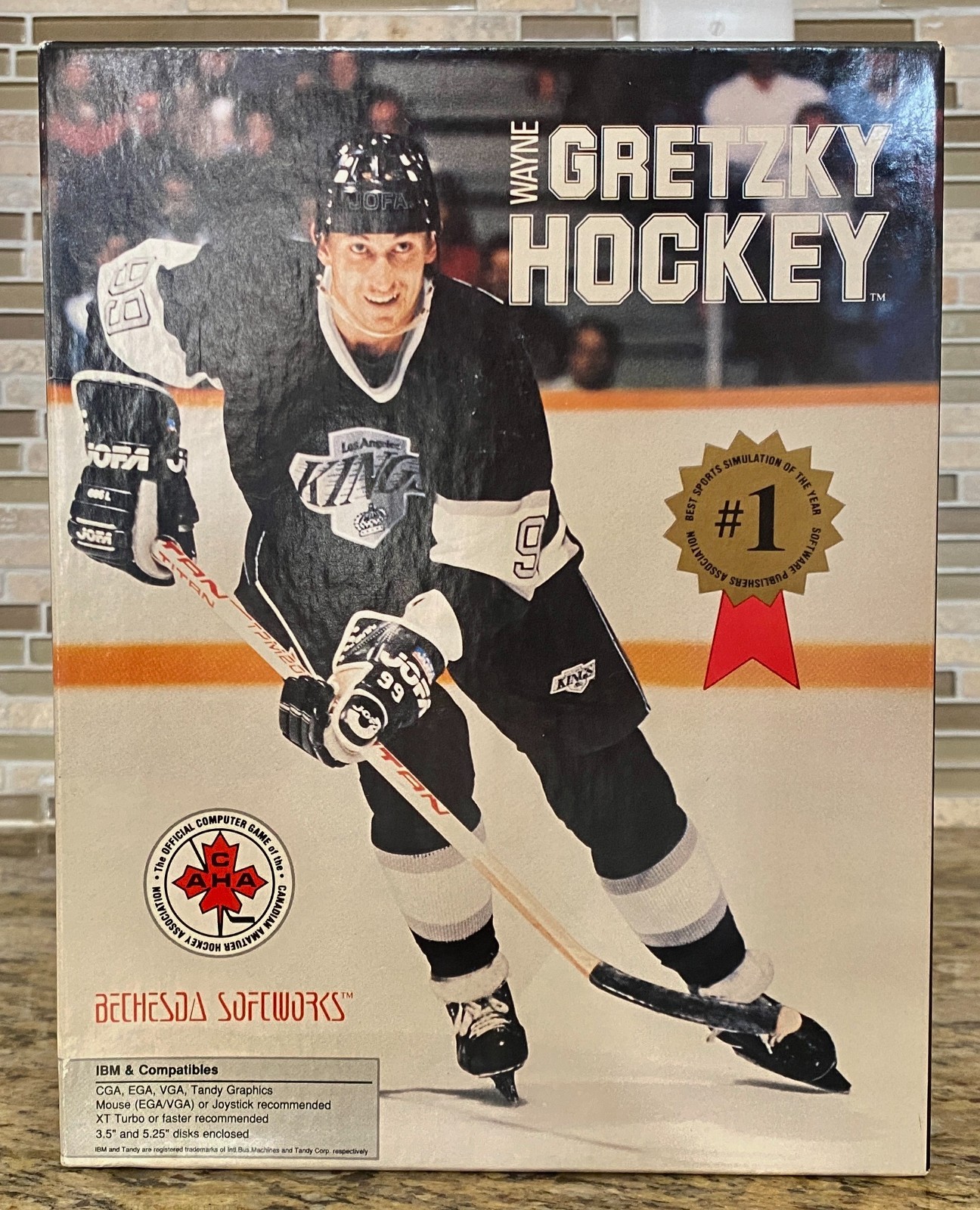 Wayne Gretzky Hockey Bethesda Softworks (1988) PC Game-Complete Set