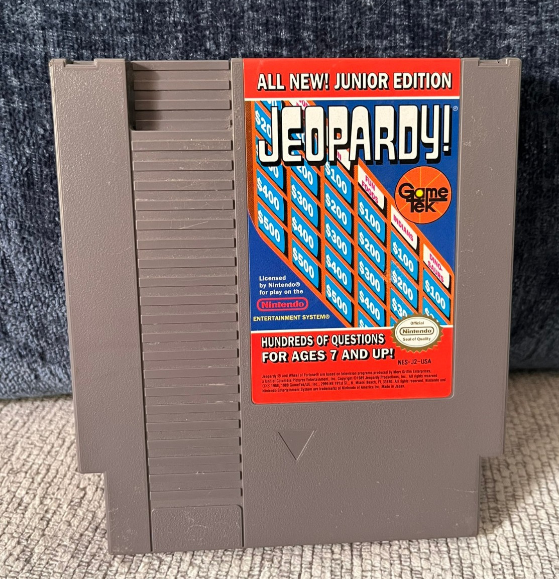 Jeopardy — Junior Edition (Nintendo Entertainment System) Tested and Working!
