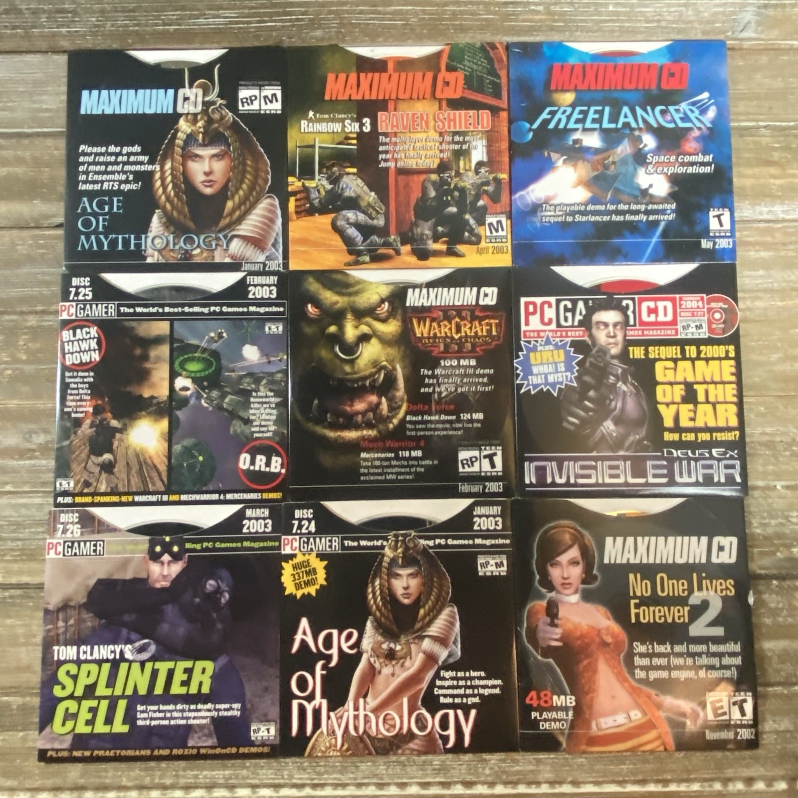 50 PC GAMER & MAXIMUM CD DEMO Game Lot! Tony Hawk Pro Skater Duke Nukem Far Cry!