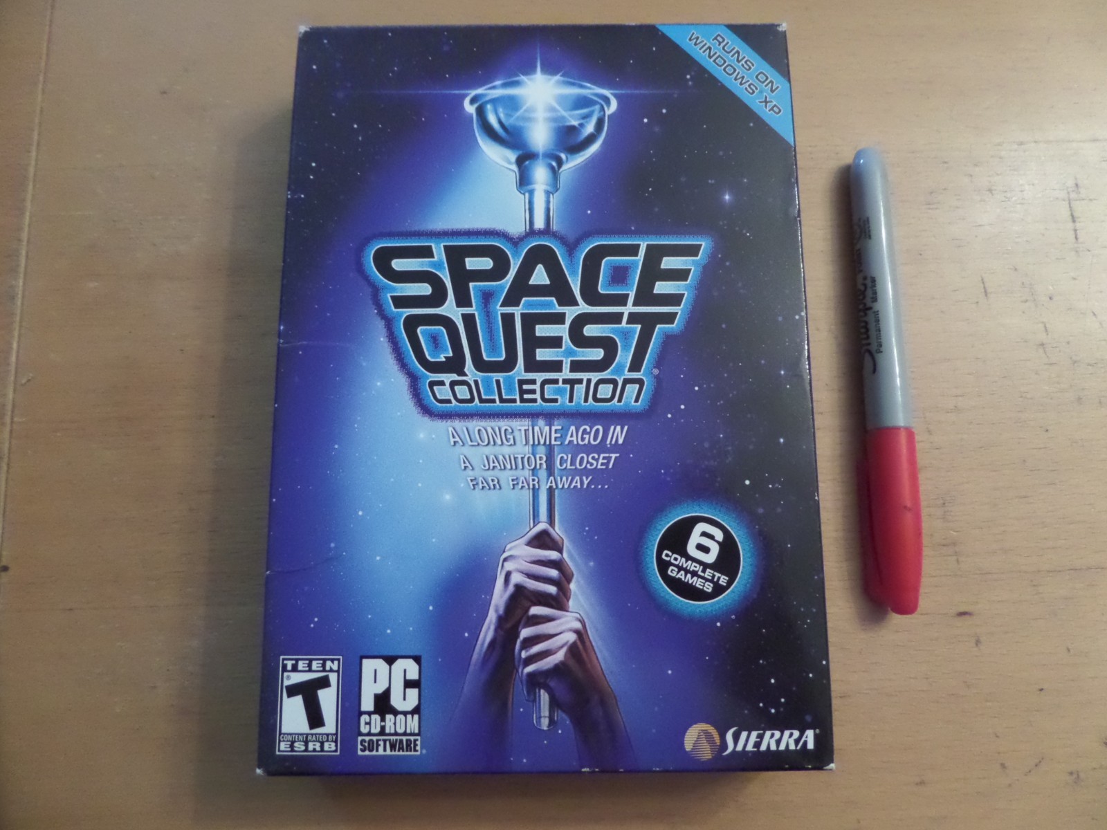 SPACE QUEST Collection 6 Complete Games + Box PC Windows 98SEME2000XP