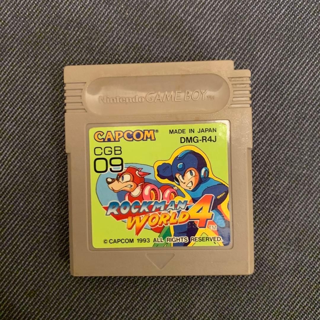 GB Rockman World 4 Mega Man IV Game Boy Nintendo Capcom Japan