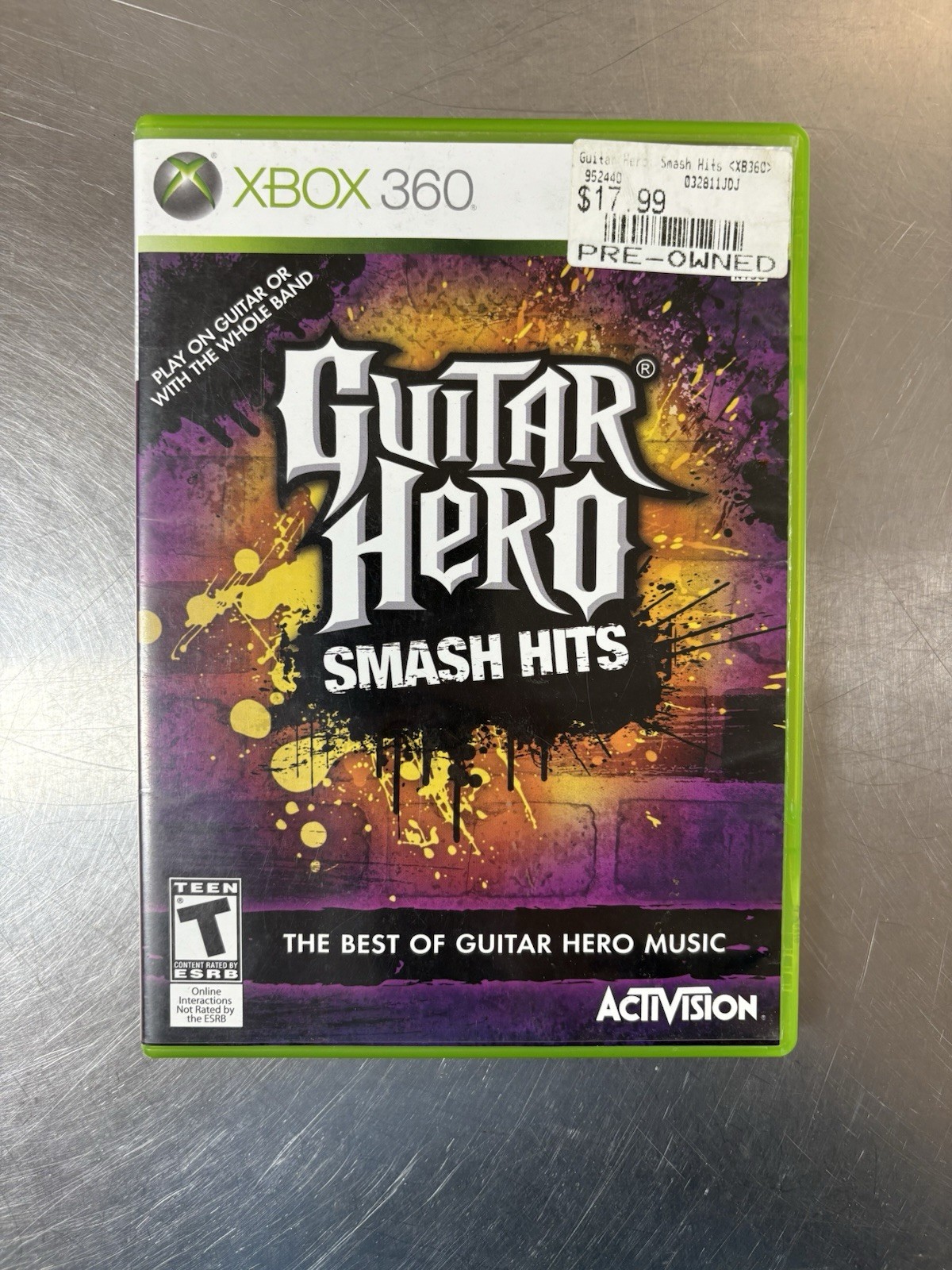 Activision Guitar Hero: Smash Hits Microsoft Xbox 360 NTSC-U/C T Manual