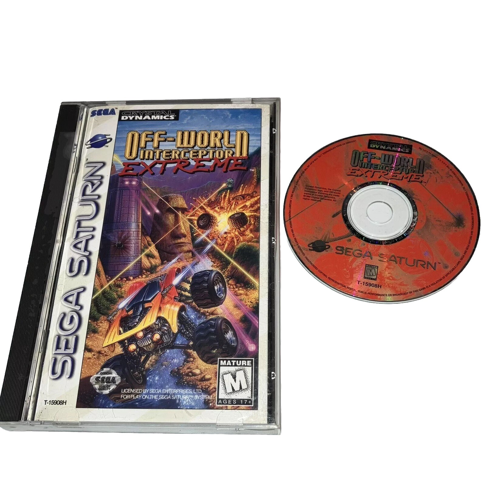 Vintage Sega Saturn Off-World Interceptor Extreme 1 Player Video Game 1995 AK68