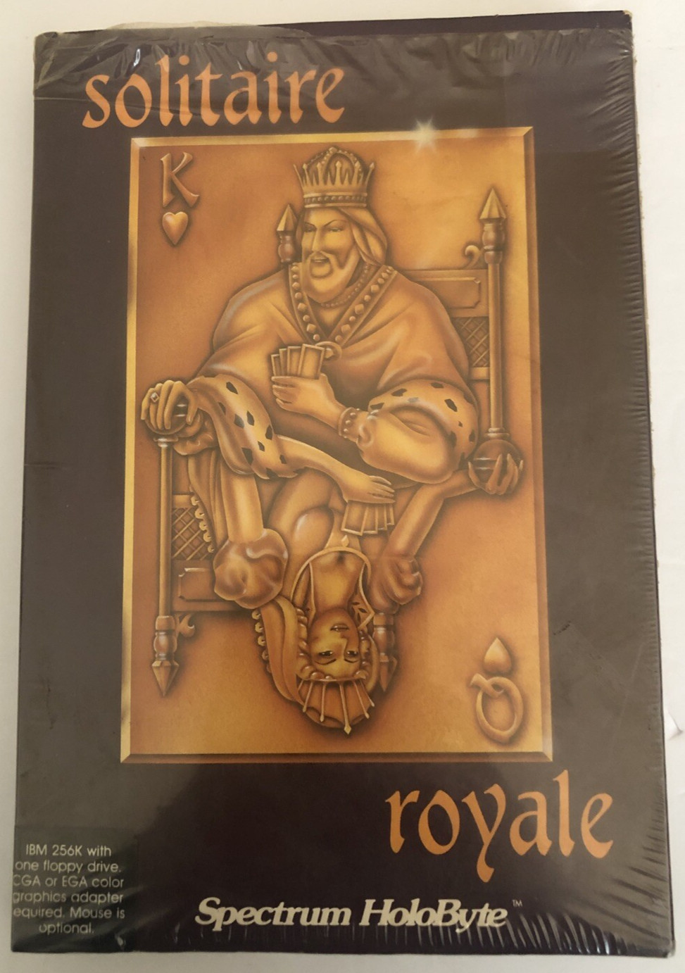 Vintage IBM PC/XT/AT 256k Game-SOLITAIRE ROYALE-1987 Spectrum HoloByte