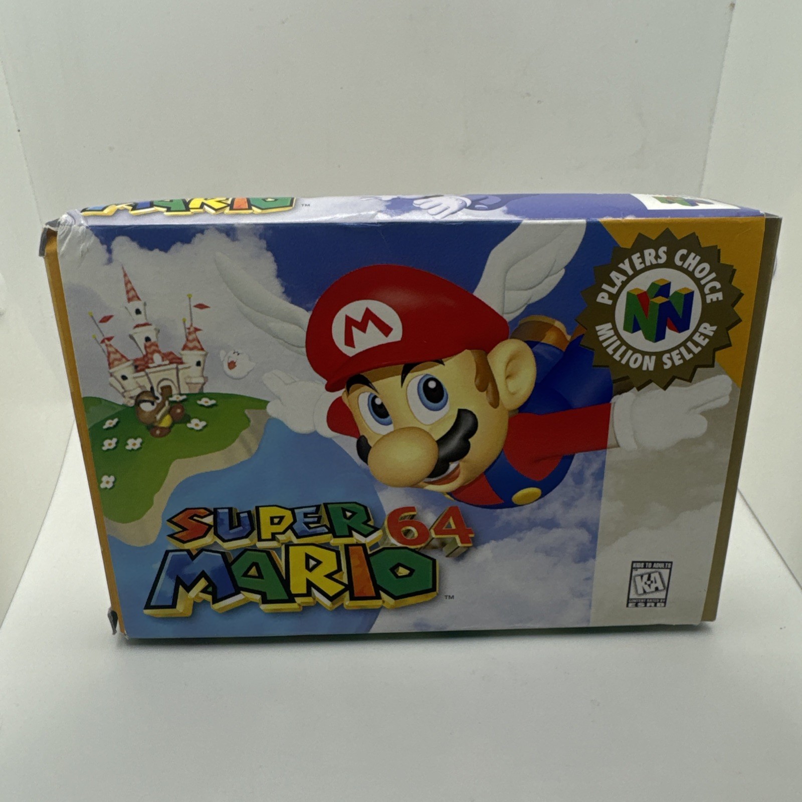 Super Mario 64 N64 Box Cartridge Manual Authentic Player’s Choice READ