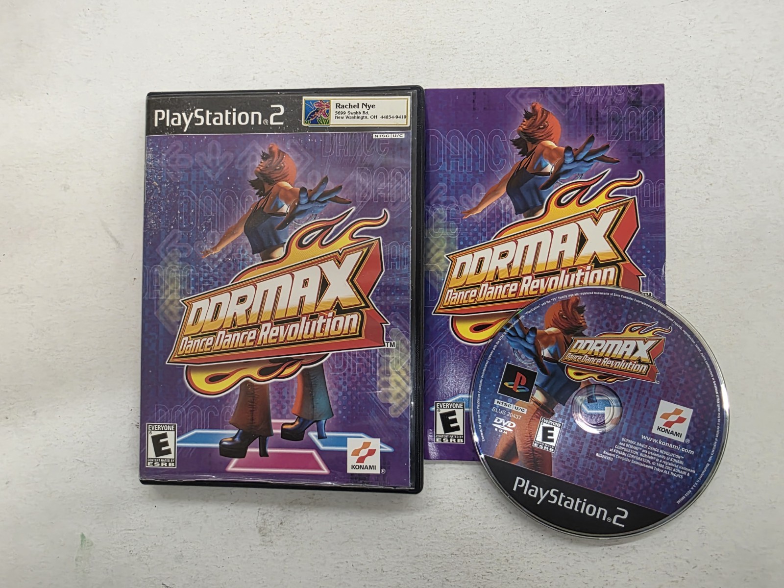 PS2 DDRMAX: Dance Dance Revolution (Sony PlayStation 2, 2002) Tested Working CIB