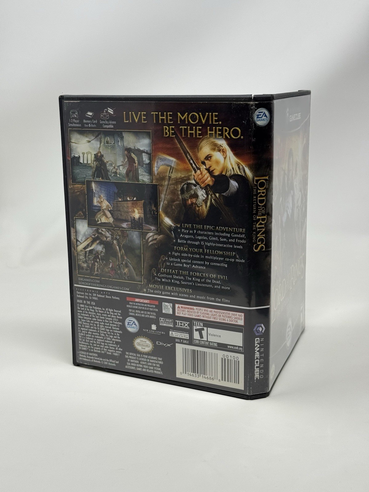 Lord of the Rings The Return of the King Nintendo GameCube Complete CIB Tested