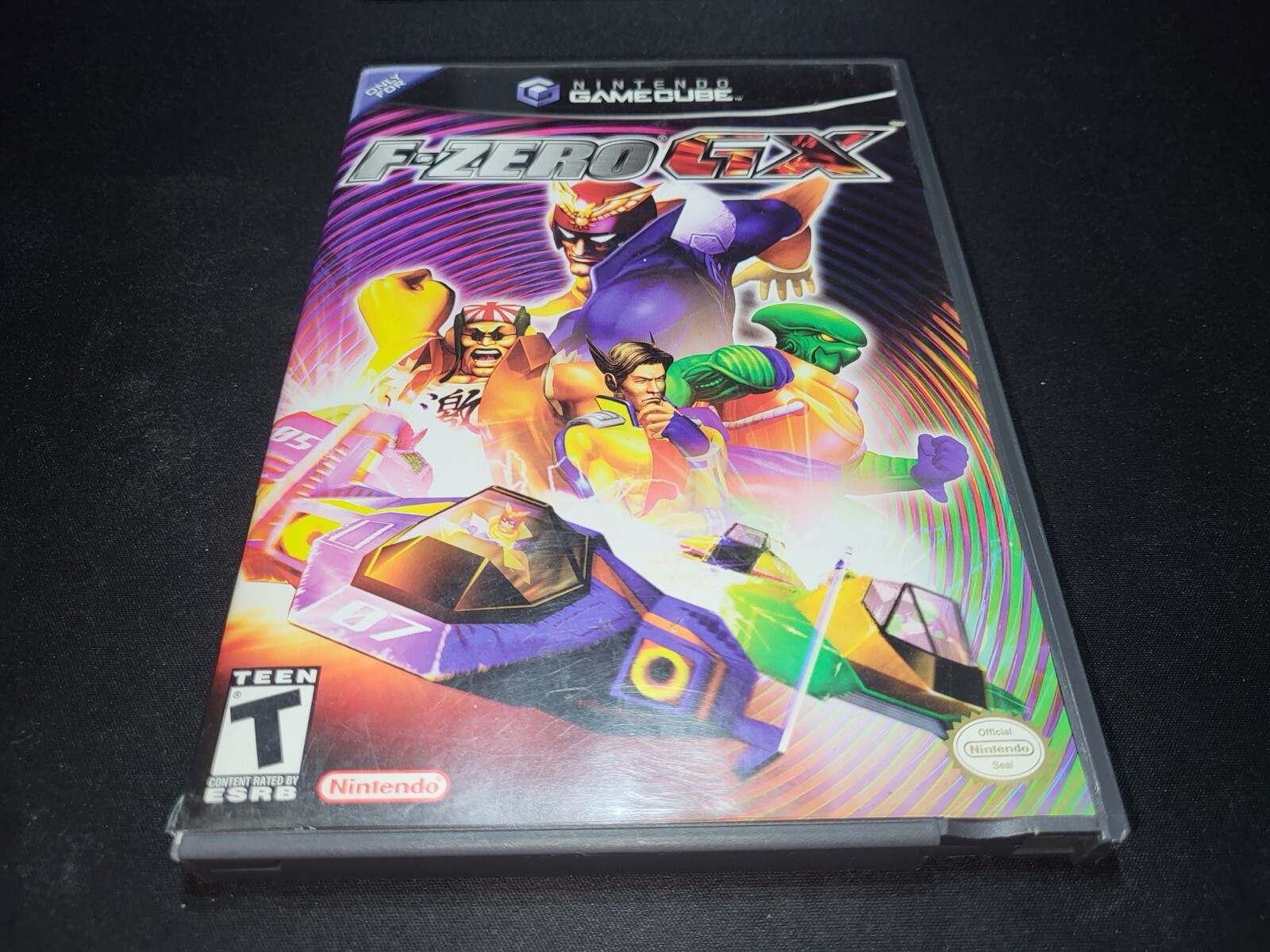 F-Zero GX Black Label Nintendo Gamecube EX+NM condition COMPLETE+protector!