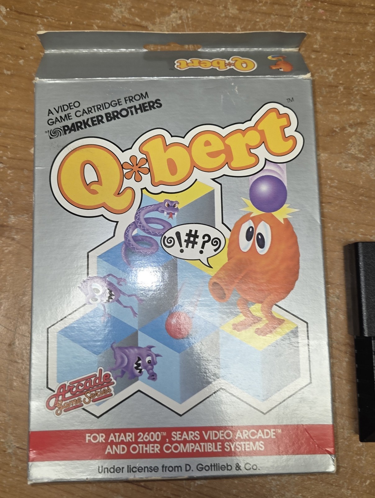 Atari Q*bert Video Game Catridge Complete in Box w/ Manual