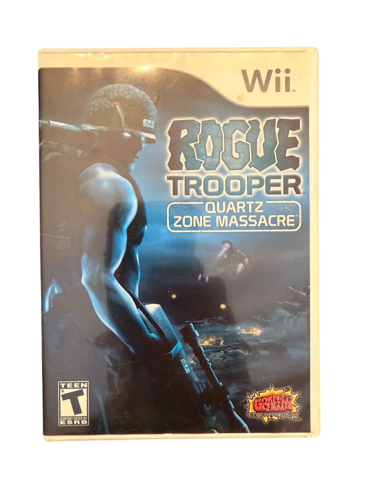 ROGUE TROOPER QUARTZ ZONE MASSACRE (NINTENDO WII, 2007) CIB COMPLETE