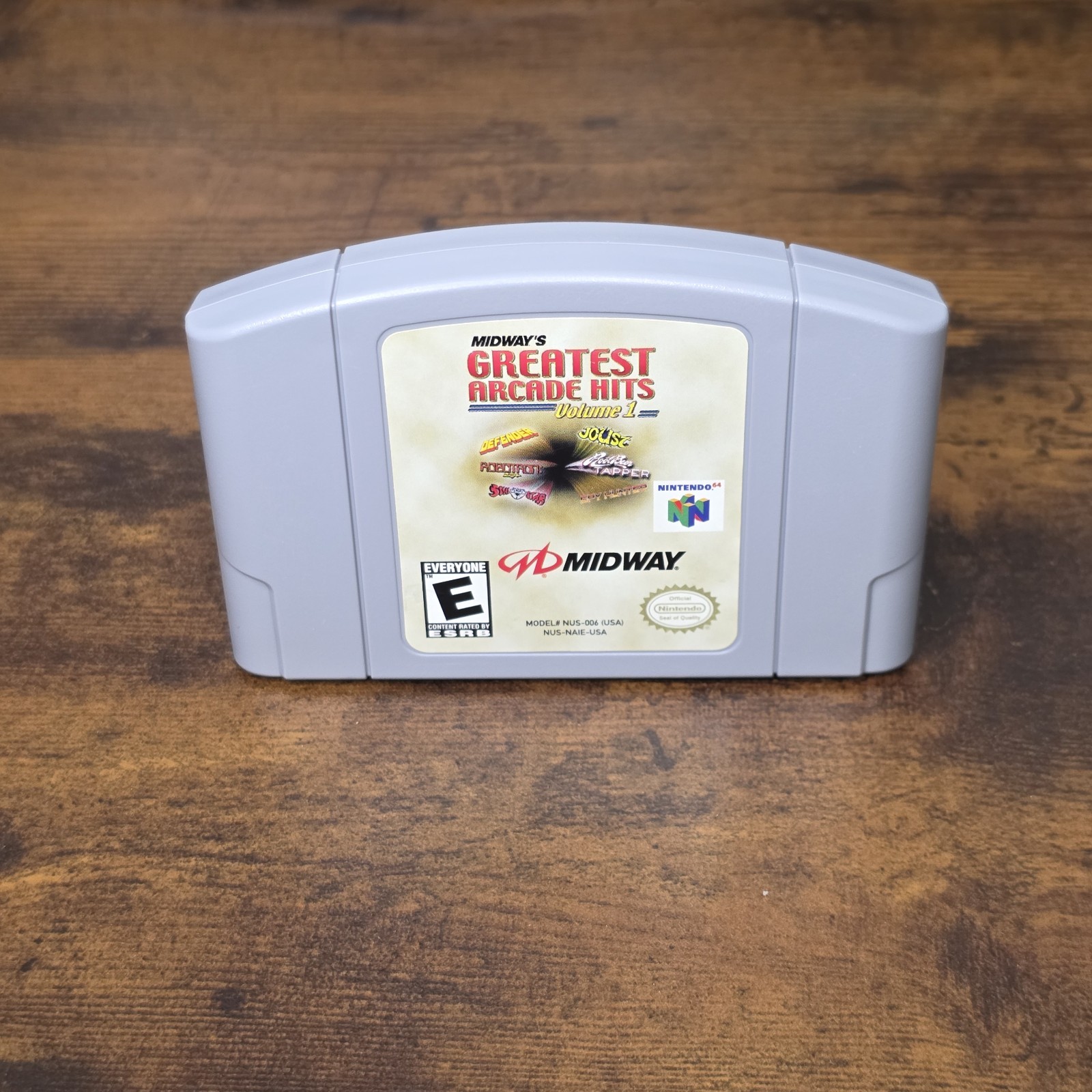 Midway’s Greatest Arcade Hits: Vol. 1 (Nintendo 64, 2000) cart only – authentic