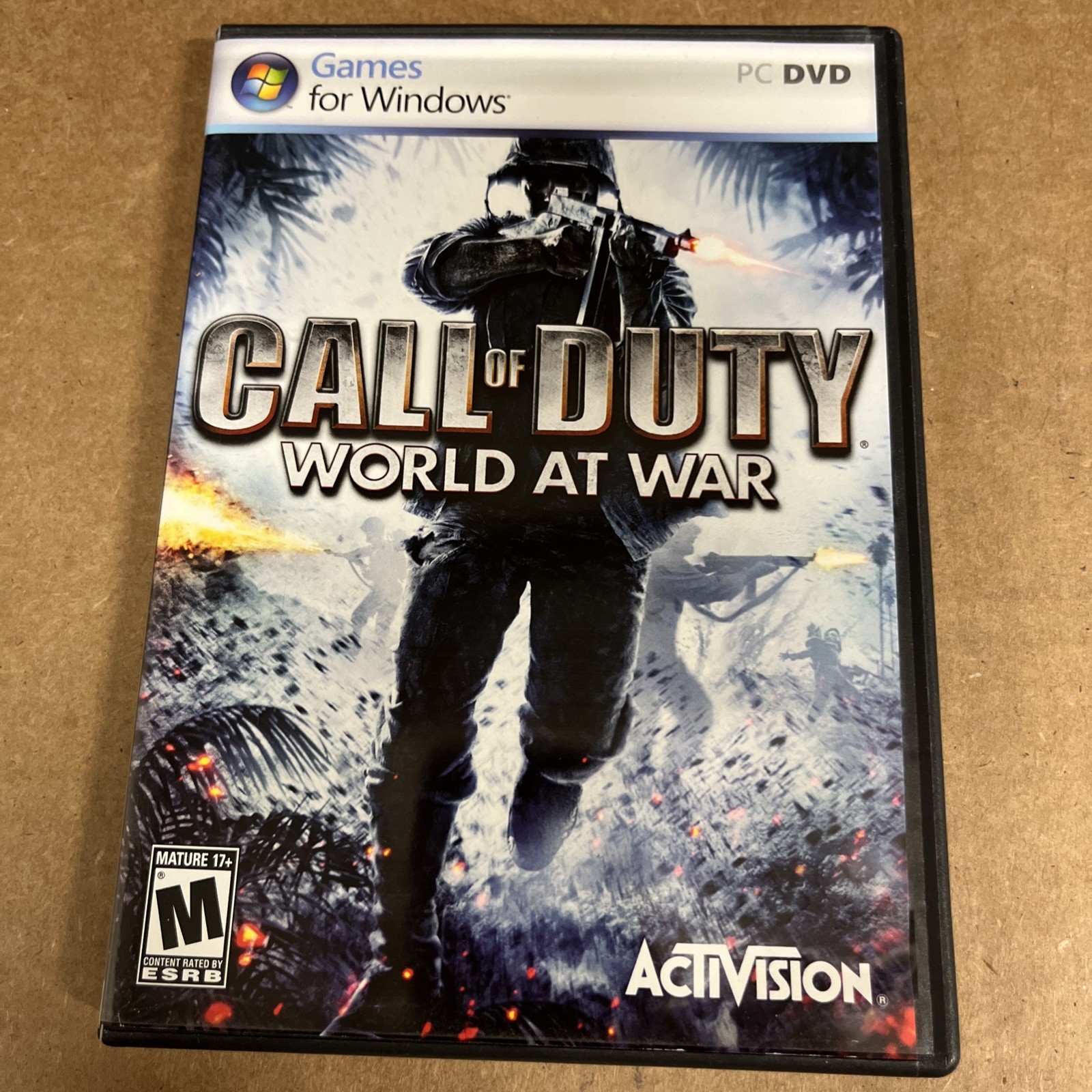CALL OF DUTY COD World at War (PC CD-Rom, 2008) Complete with Manual